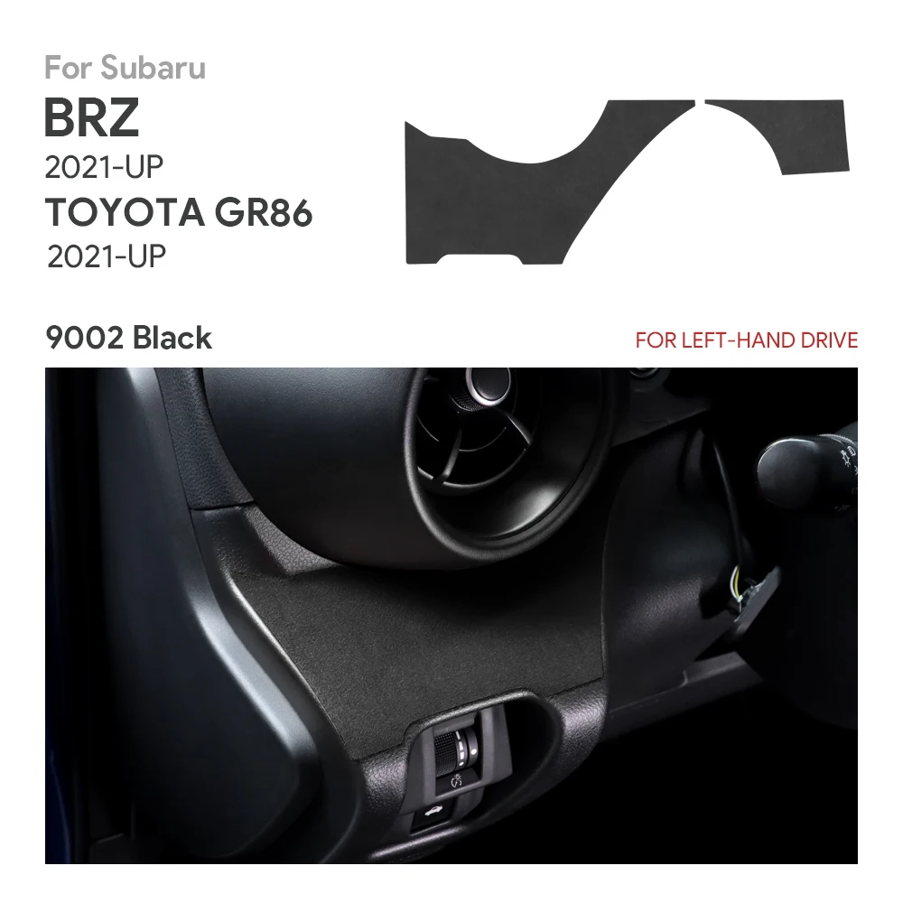 Top Suede For Subaru BRZ Toyota GR86 2021 2022 2023 2024 LHD RHD Car Side of Steering Wheel Decor Interior Accessories