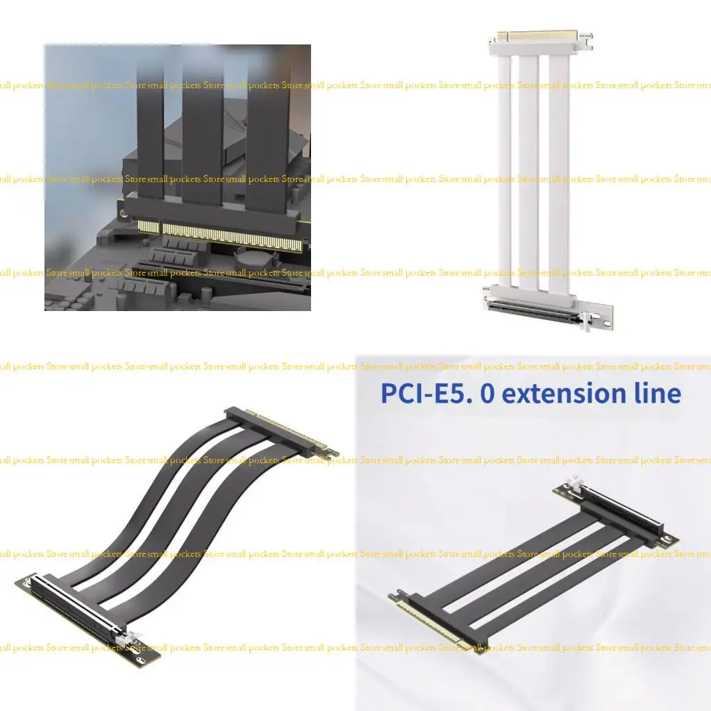 

Разъем видеокарты R1WD PCIe 5.0 x16, изгиб 90 градусов для плотного компьютера, 32 ГТ/с
