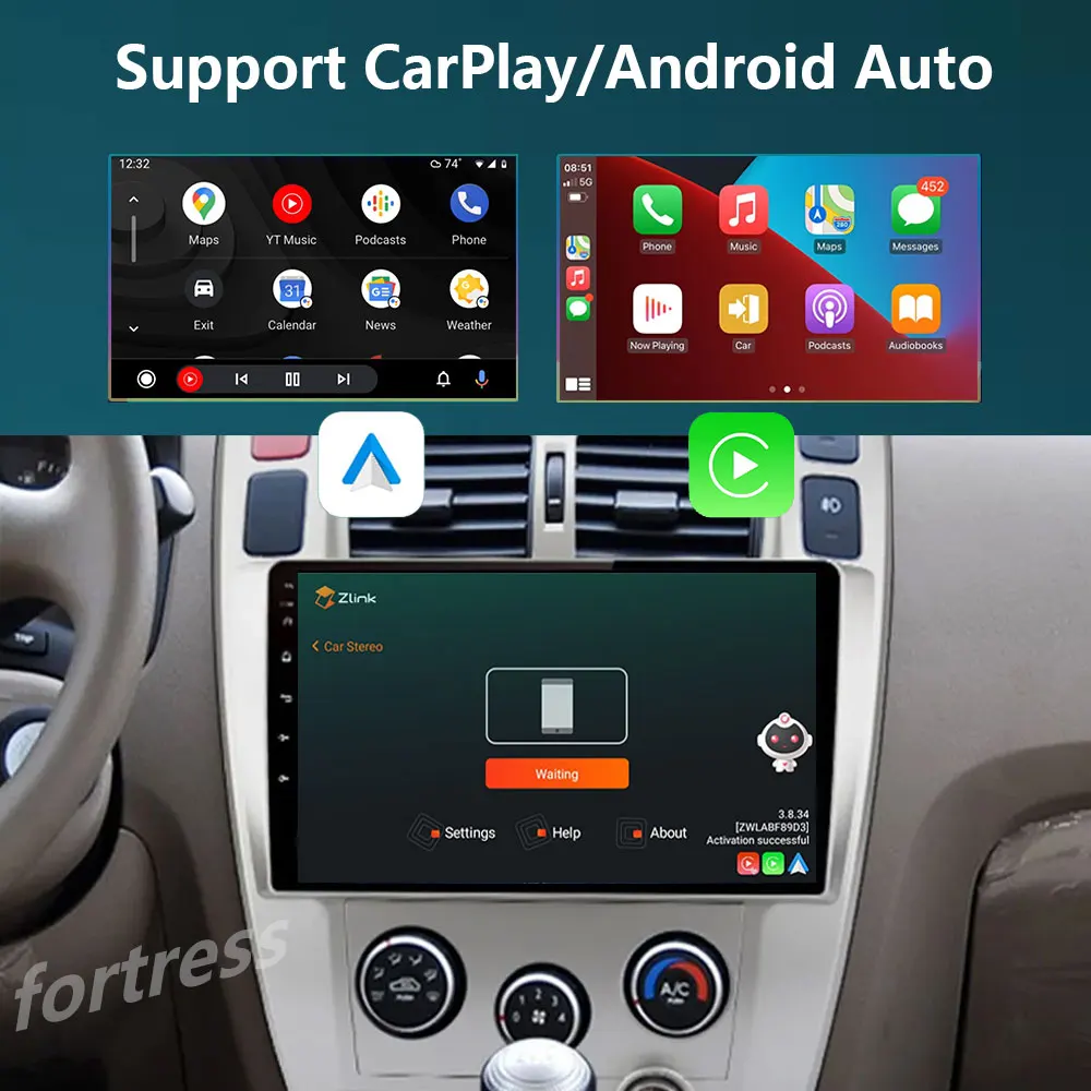 Carplay Autoradio Android Auto Car Radio For Hyundai Tucson 2004-2013 4G WIFI GPS Car Audio 8Core Voice Control Radio Android