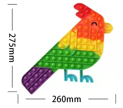 Animal Fidget Toys Whale Pop Simple Dimple Cartoon Big Pops Rainbow Bubble Kids Push Squishy Toy Stress Toy New Children Gift