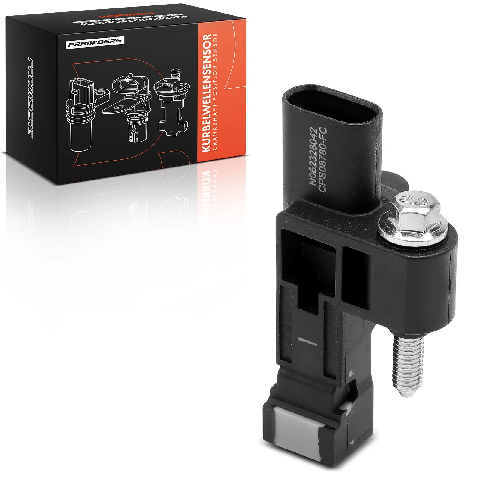 Frankberg 1x Kurbelwellensensor Impulsgeber für Citroën C3 C4 DS3 4 5 Peugeot 207 CC SW 308 9677308780 9800991480