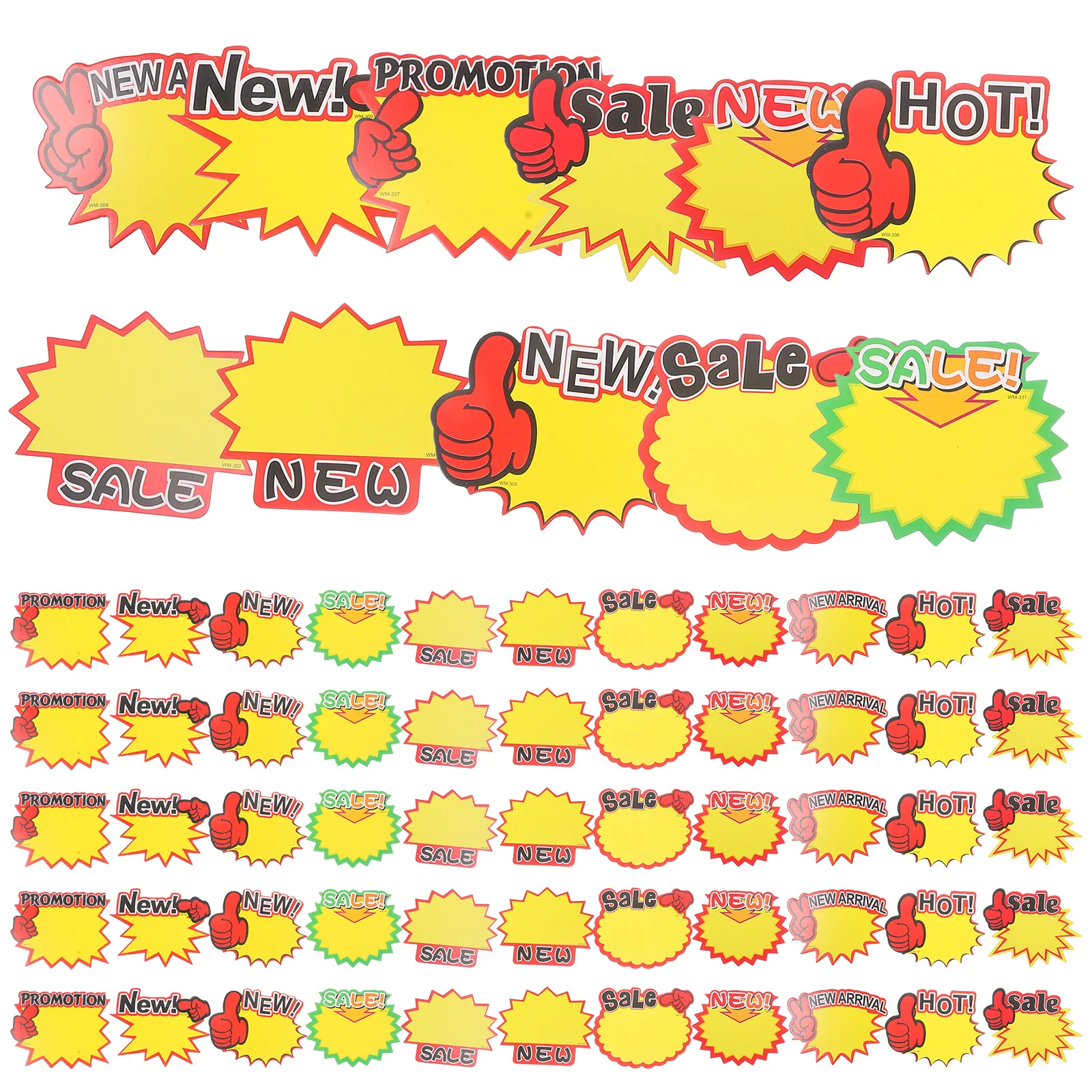 

600Pcs Price Labels Paper Rectangle Supermarket Retail Business Practical Price Tags For Goods Displaying Prices