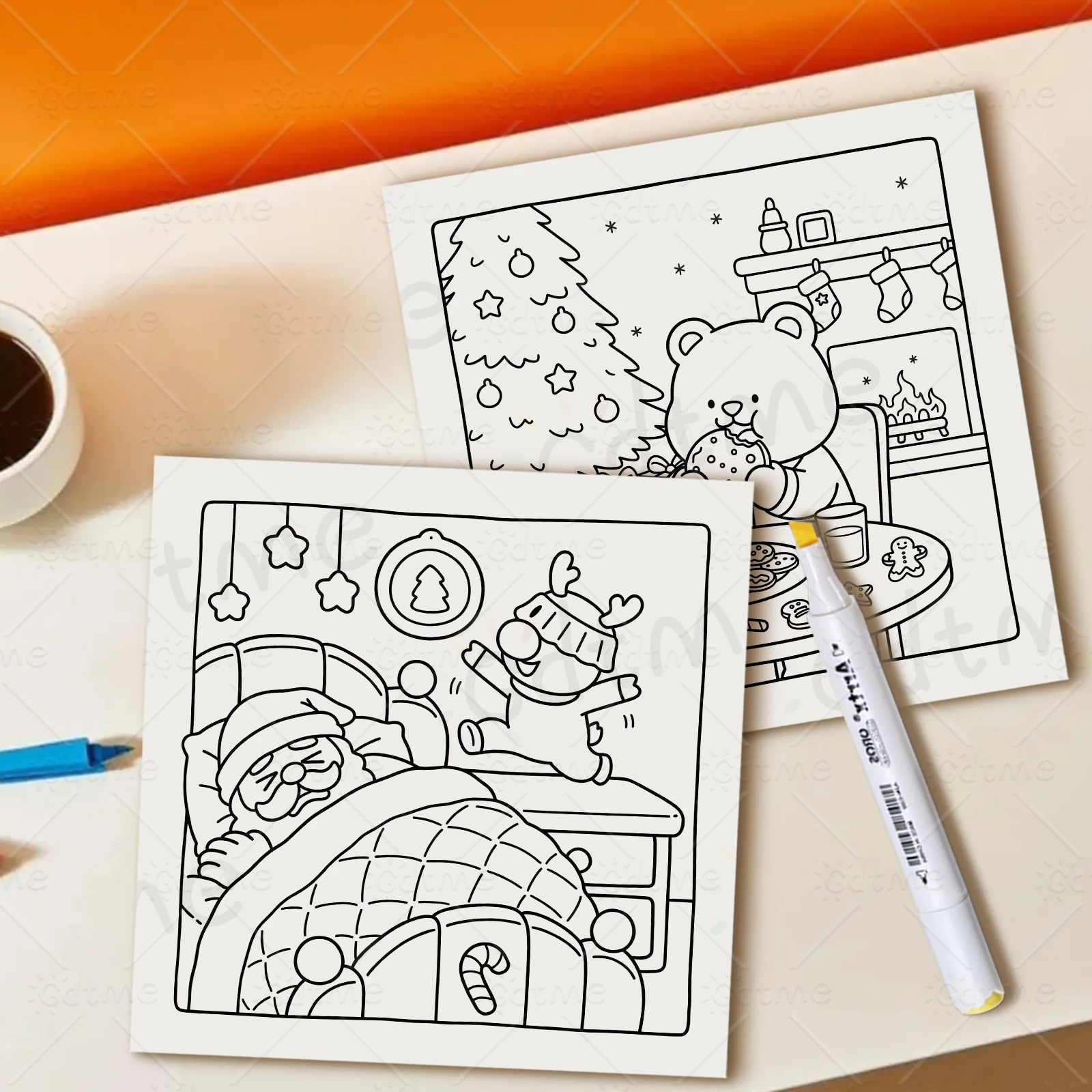 كتاب تلوين مريح لعيد الميلاد: مثالي لمتعة عقلي! الوالدين المثالي - الترابط / لون غامر. لعيد الميلاد والعطلات #6