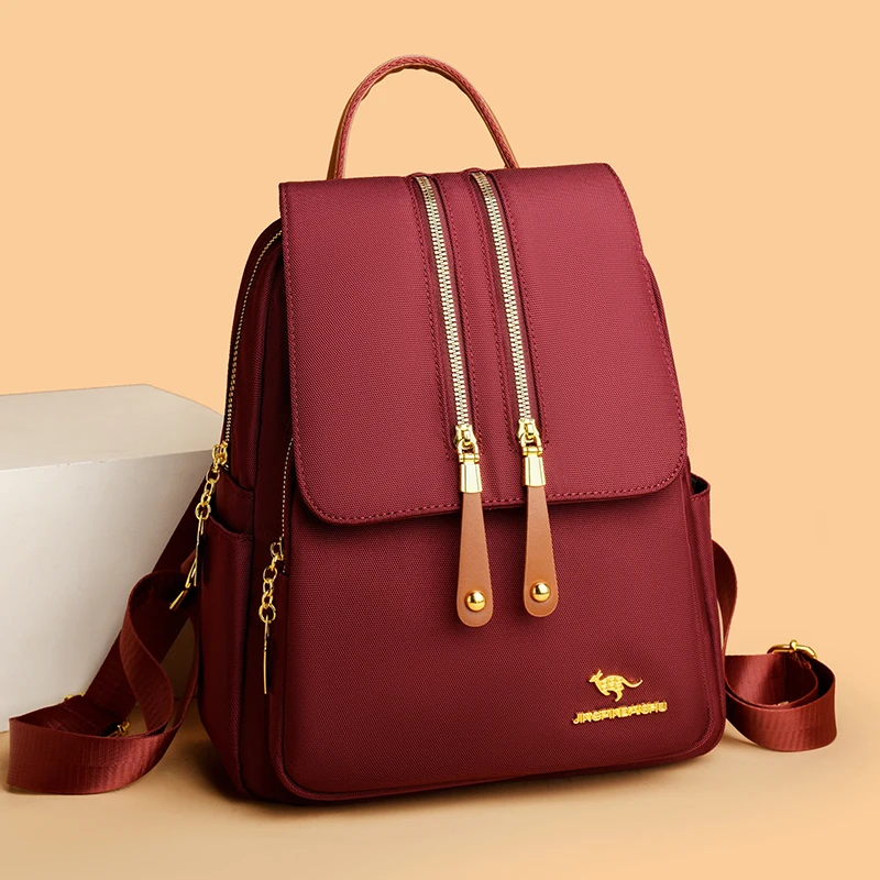 

Women Large Capacity Backpack High Quality Leather Vintage Bag For Women School Bags Travel Rucksack Ladies Bookbag Knapsack Sac