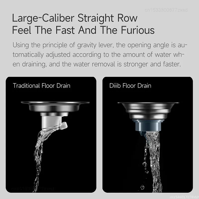 Дезодорант Youpin Diiib с сердечником для слива пола, пробка для слива душа из нержавеющей стали, инструмент для защиты от насекомых, аксессуары для кухни и ванной комнаты