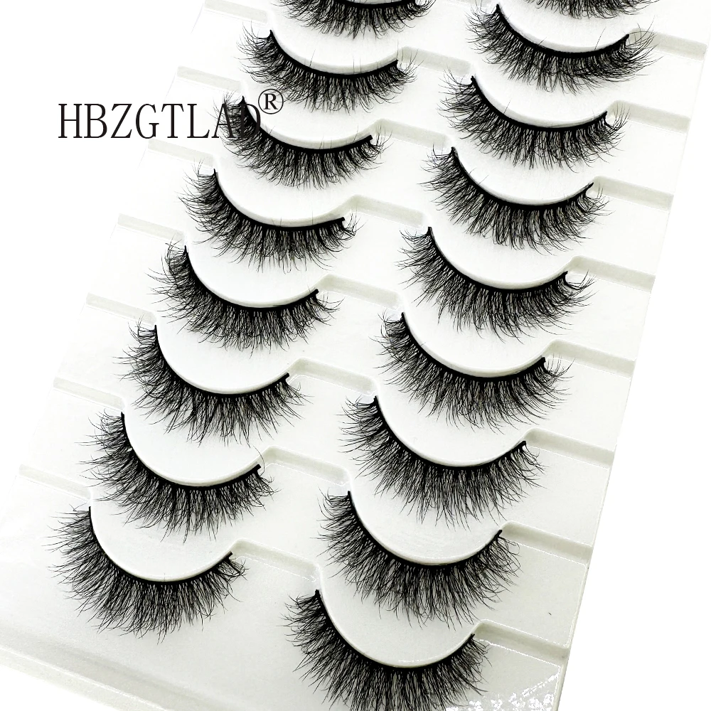 ใหม่10คู่100% จริงปลอมขนตาปลอม3D ธรรมชาติขนตาปลอม3d Mink Lashes นุ่มตัวต่อขนตาแต่งหน้าชุด Cilios