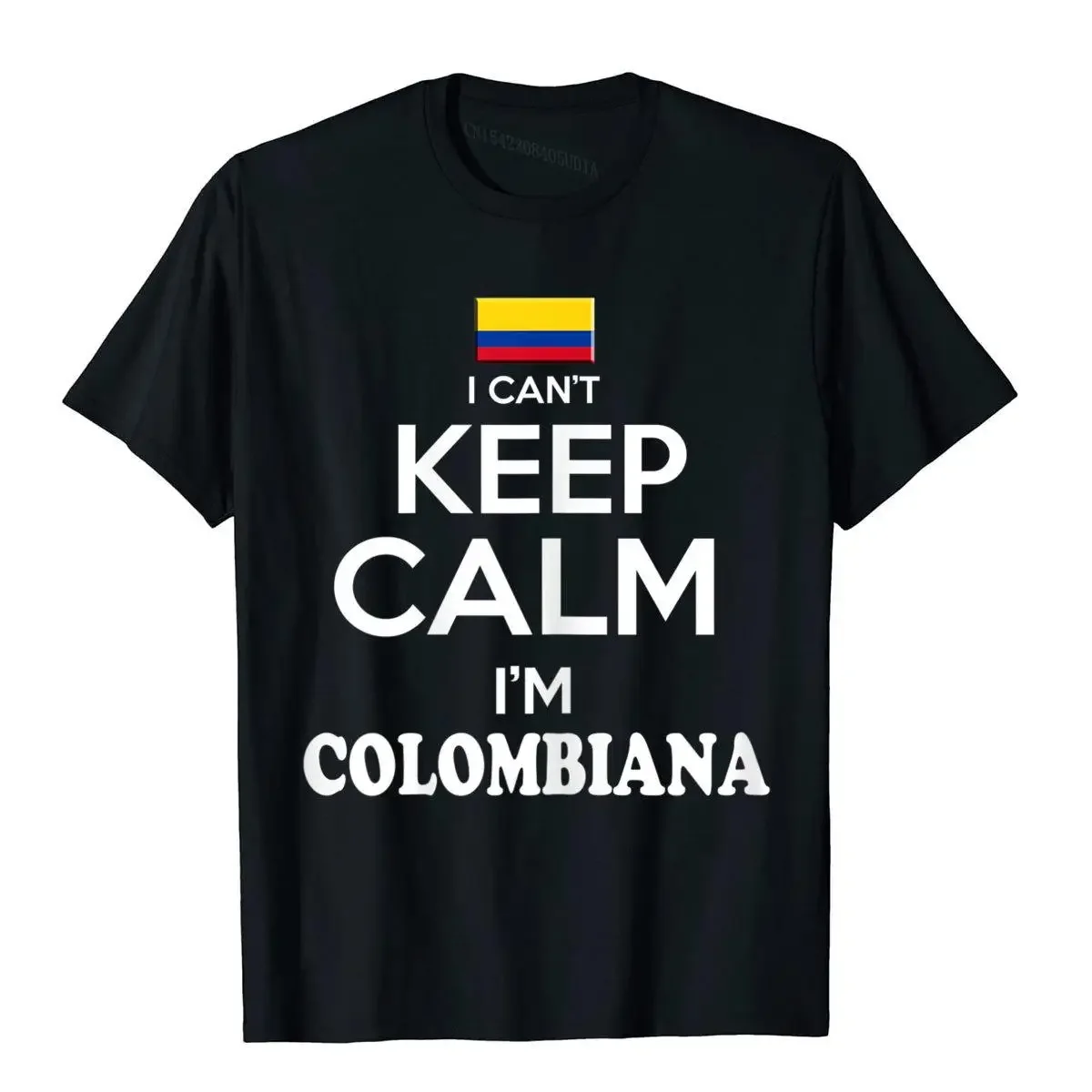 Womens Colombia Keep Calm Camiseta Mujer Colombian Tshirt Hip Hop Cotton Men Tops Tees Fashionable Family T Shirt