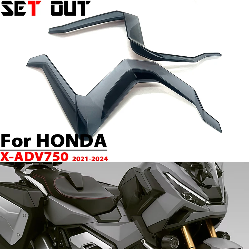 Accessoires moto pour Honda XADV750 2021 2022 2023 2024 : déflecteur latéral, protection de carénage, aile fixe, protège-jambes
