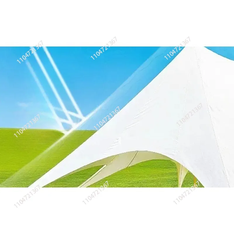 Outdoor camping super-large camp sun protection and rainproof single peak, twin peaks, and three peaks awning 1pcs