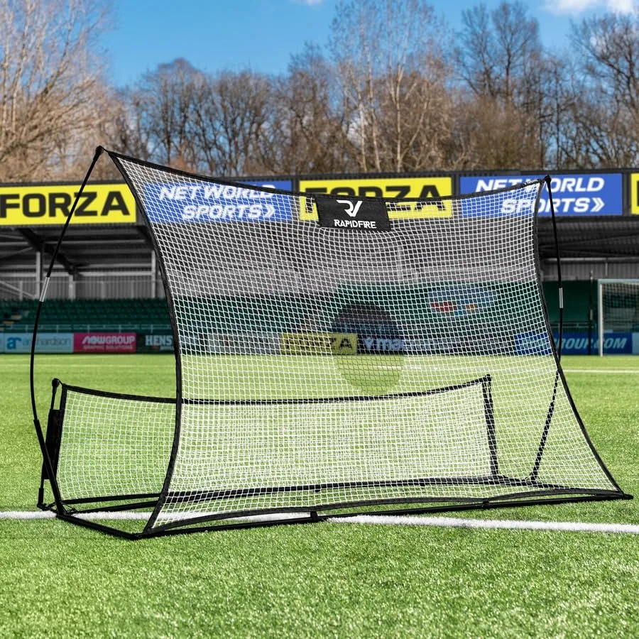 

RapidFire Flash II Pop-Up Soccer Rebounder 8ft x 5ft Dual-Sided Football Rebound Net for Passing, Shooting and First Touch Trai