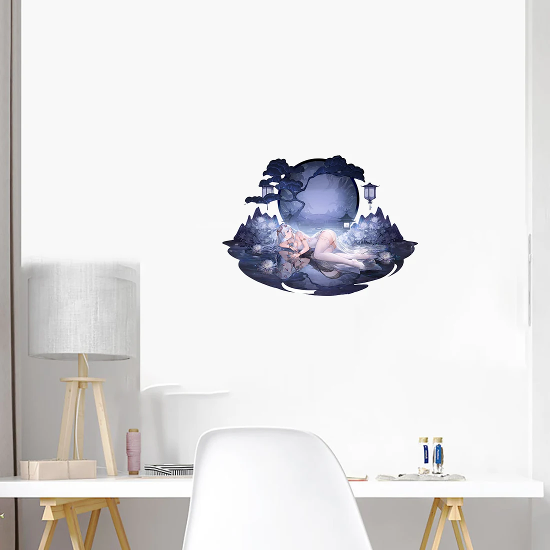 Three Ratels QCYX6 Azur Lane Exquisite anime girl personality wall stickers car decals waterproof self-adhesive