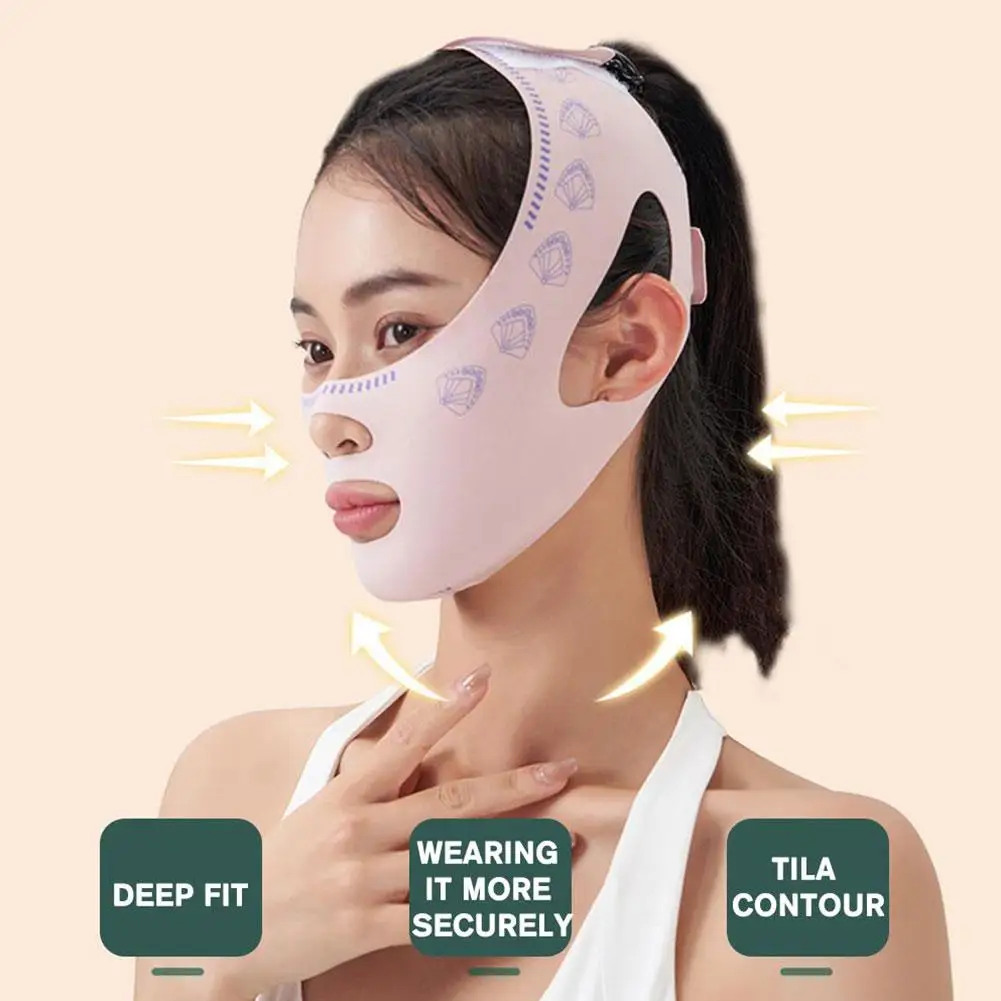Vendaje fino en forma de V para mejillas, mascarilla Facial adelgazante para levantar y apretar, banda antiarrugas, mascarilla para dormir, belleza y salud