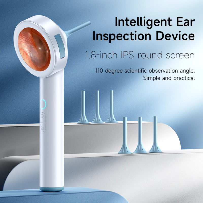 

Smart Ear Camera Wireless Endoscope 1.8'' IPS Screen Ear Wax Clean Tools HD 1080P Cameras Take Picture Video Ear Inspection