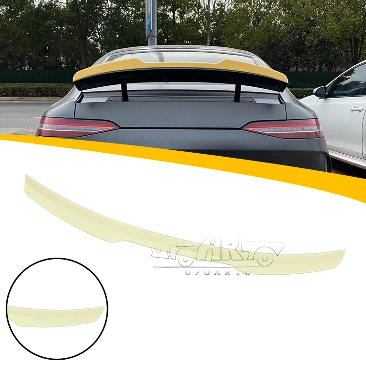 Car Gadgets Decoration ABS Plastic Carbon Fiber Rear Wing Spoiler For Mercedes AMG GT 53 50 4 Door Coupe X290 2018+