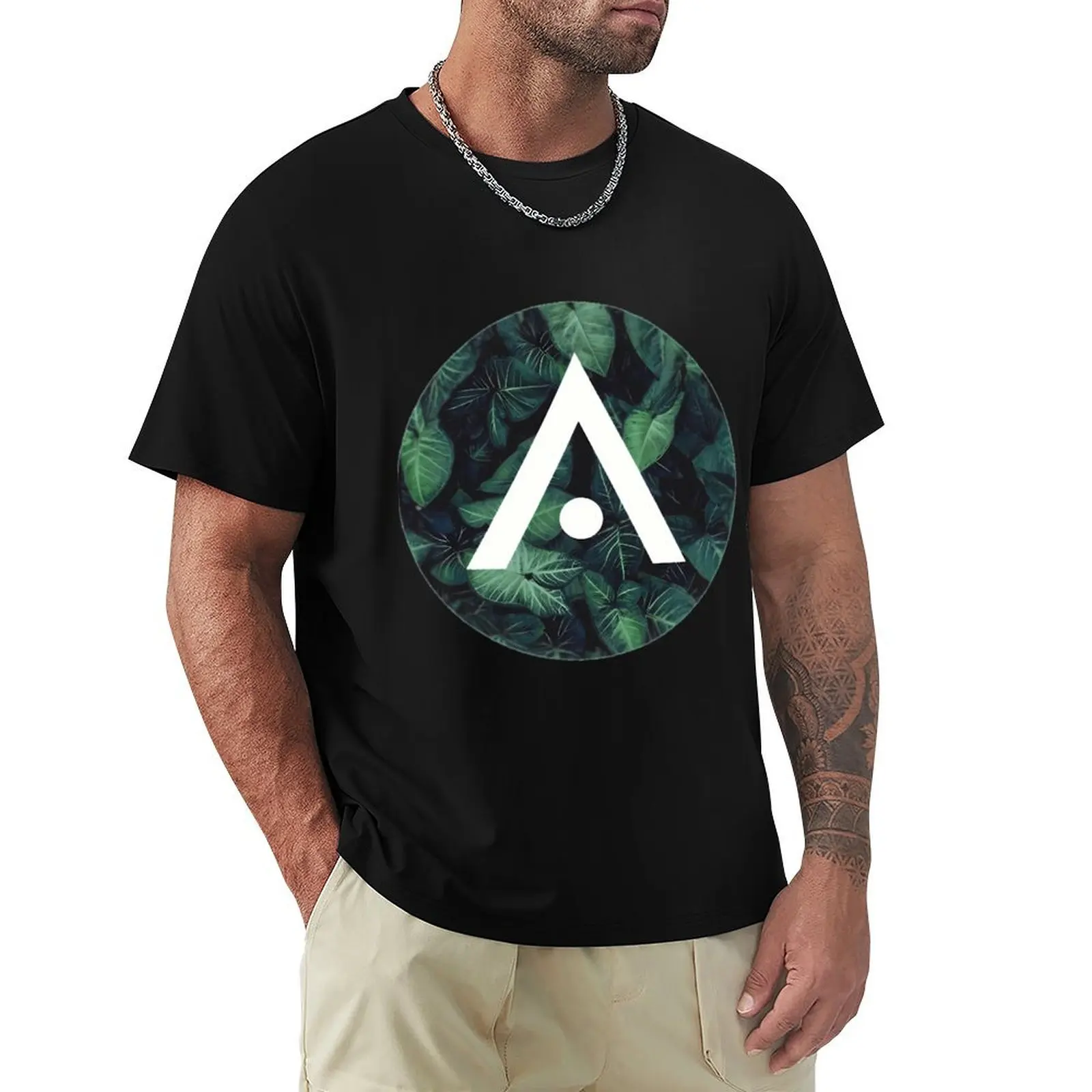 

Green Leaves Plant Aveda T-Shirt Casual Everyday Short Sleeve T-Shirt