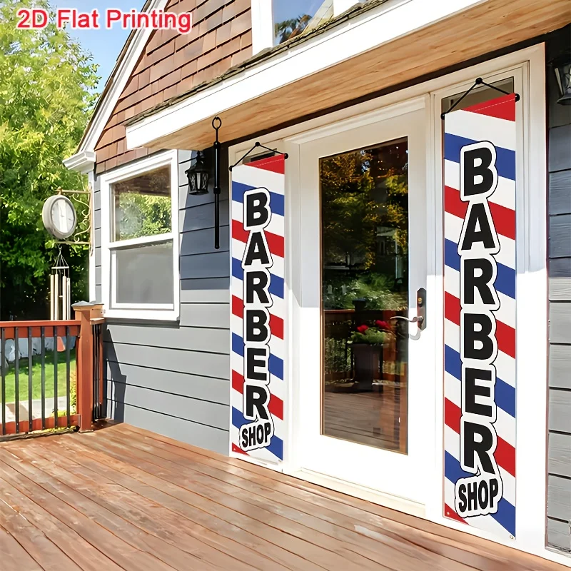 1 Paar, 2D-Flachbanner für Friseursalons, geeignet für die Dekoration von Friseursalons und zum Aufhängen von Bannern/Flaggen, wsj – Detail 8