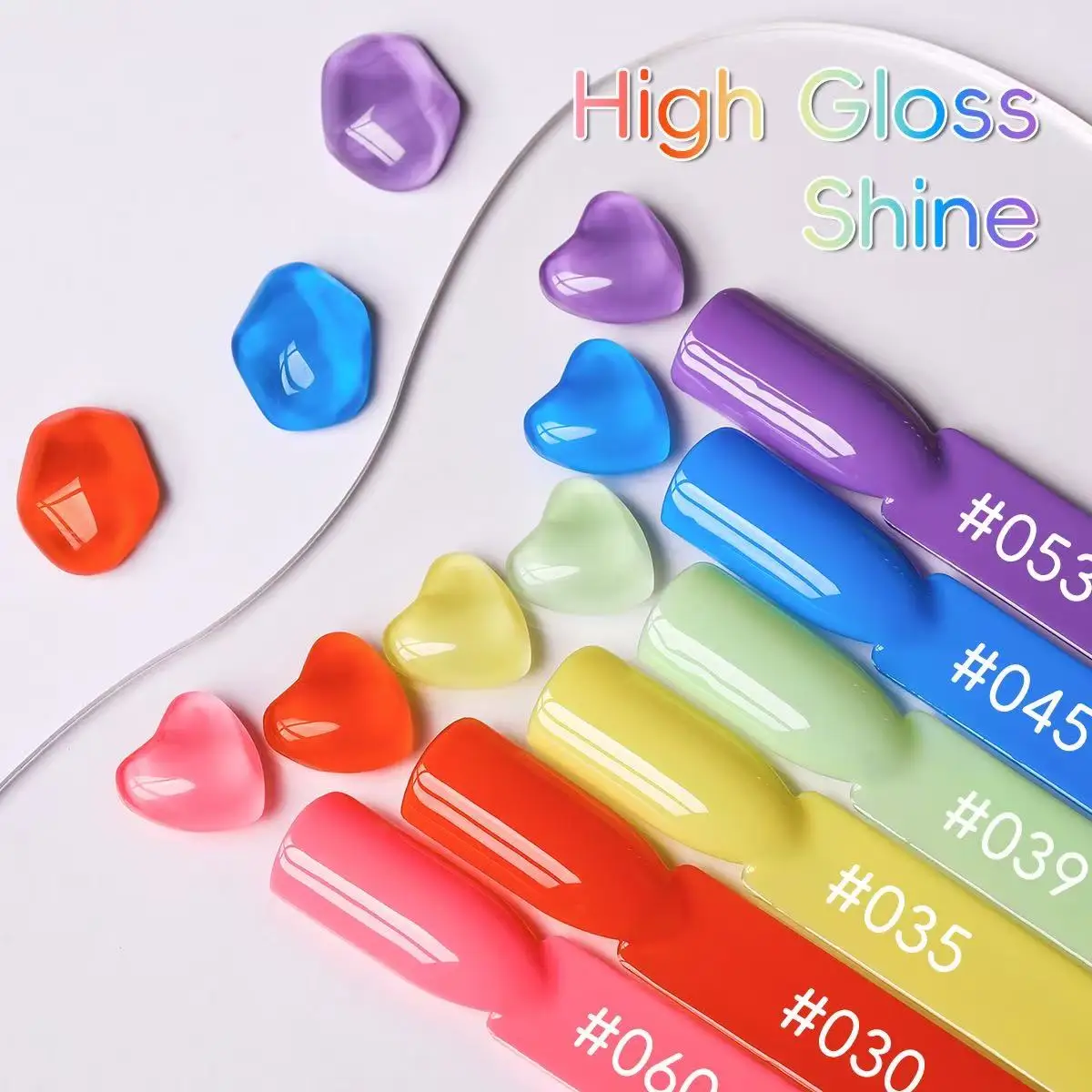XEJAYI 6pcs Candy Sugar Gel Nail Polish Set UV LED Soaking Nail Gel Semi-Permanent DIY Salon Quality Nail Art Gel Christmas Gif