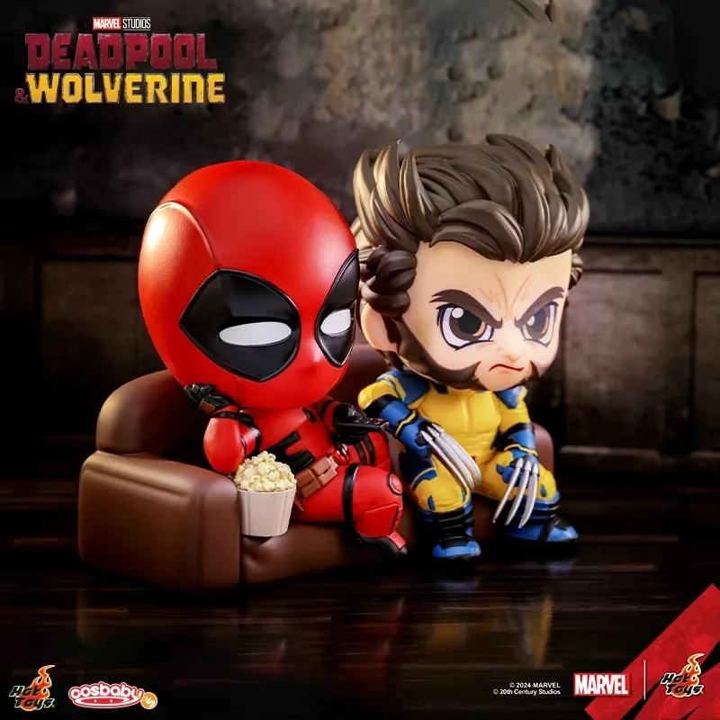 Hot Toys Deadpool and Wolverine (TVA Uniform Version) COSBABY (S) Mini Collectible Figure Marvel Collection Toy Holiday Gift