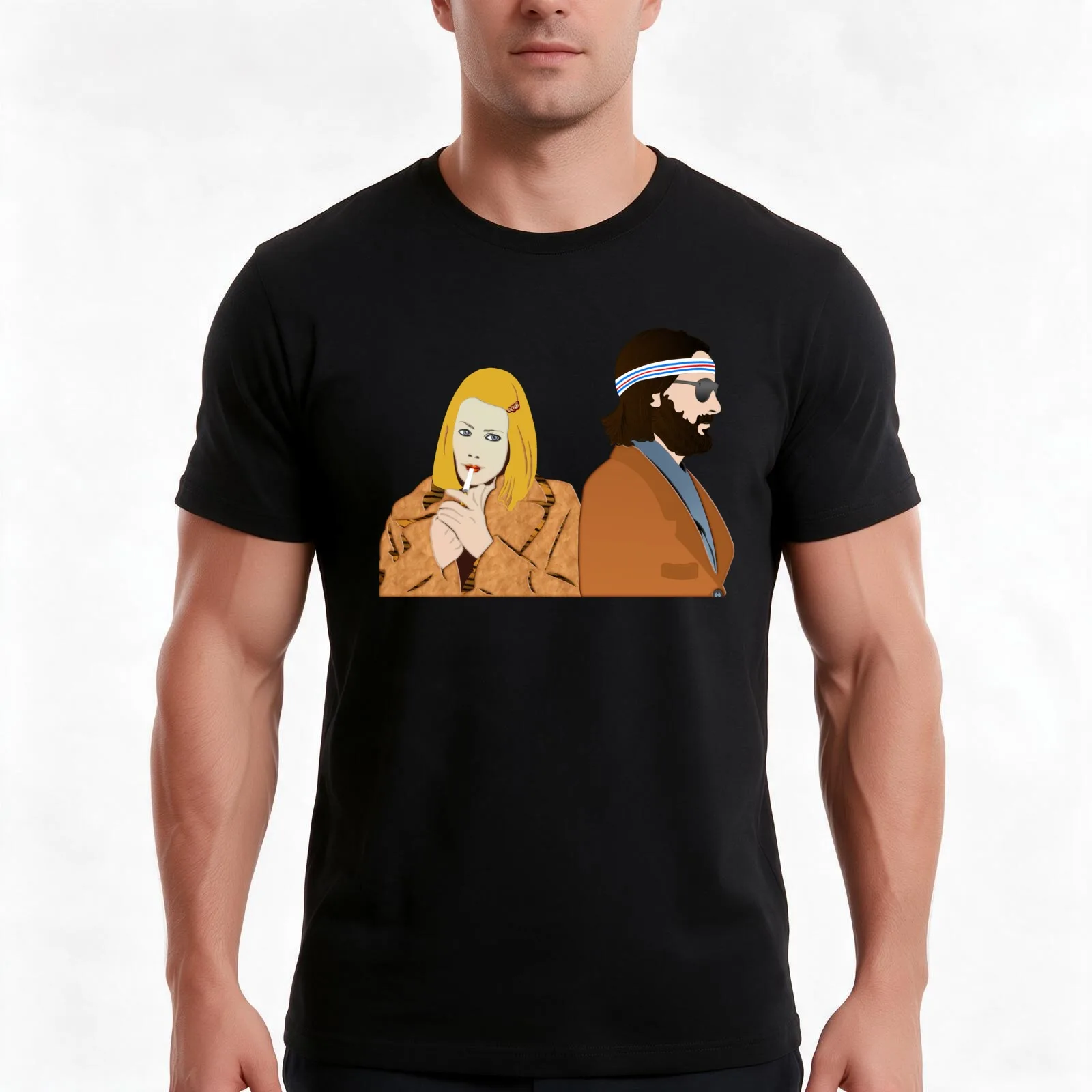 MARGOT AND RICHIE 3 T-Shirt, Summer Casual Cotton Tee, Oversized Streetwear Tops, Vintage Graphic Print, Loose Fit Short Sleeve