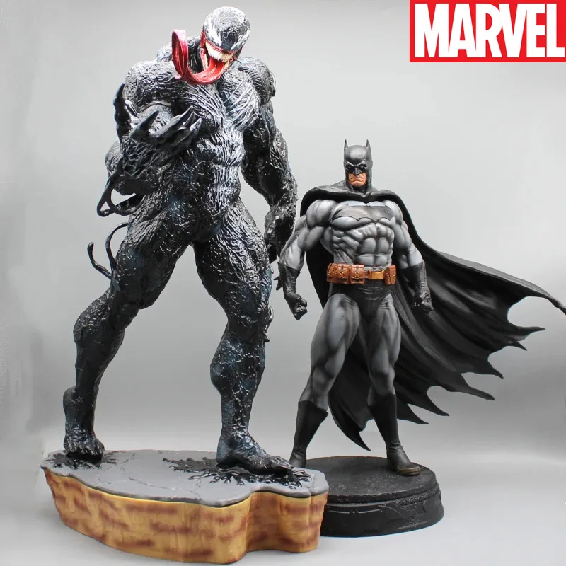 30cm Venom Batman Villain Gk Anime Figures Model Ornaments Oversized Statue Animation Peripherals Collection Of Model Toys Gifts