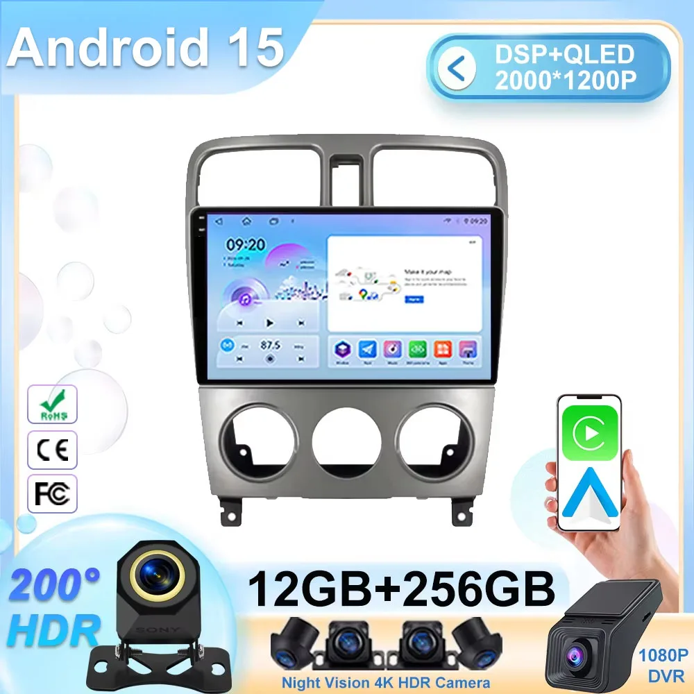 Android For Subaru Forester SG 2002-2008 Auto Radio Multimedia Car DVD Video Player Navigation  Dash Cam Auto radio Accessories