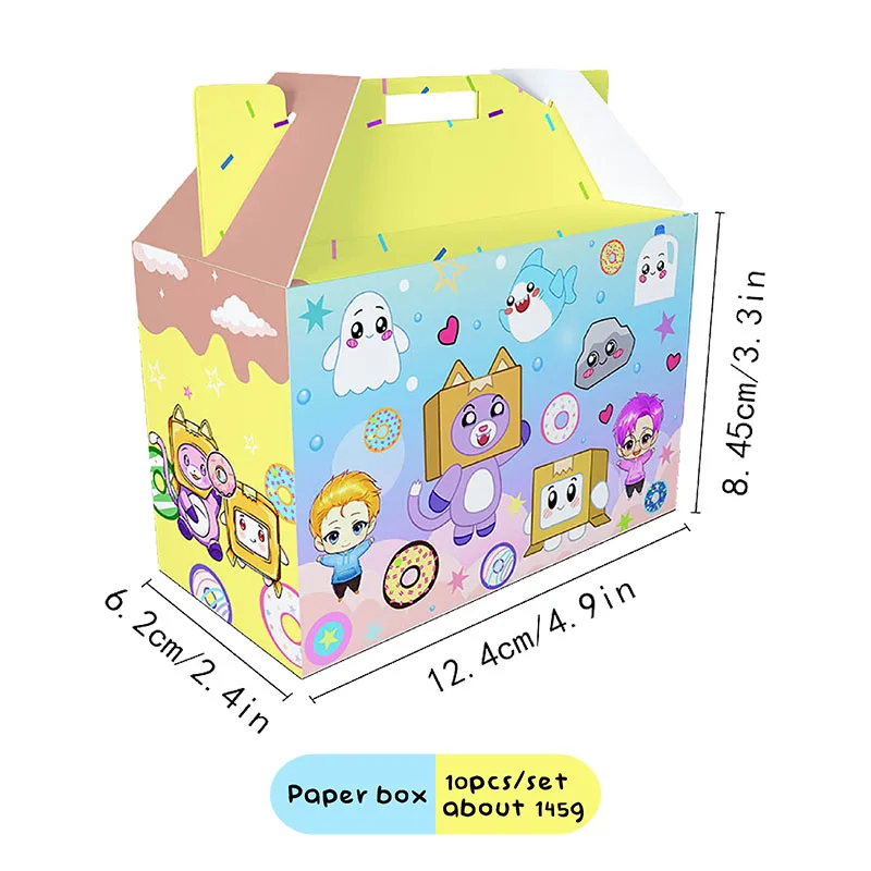 Rocky Foxy Cute Gift Boxes Party Supplies Favor Boxes Rocky Theme Treat Boxes Candy Goodies Gift Boxes for Kids Birthday Party