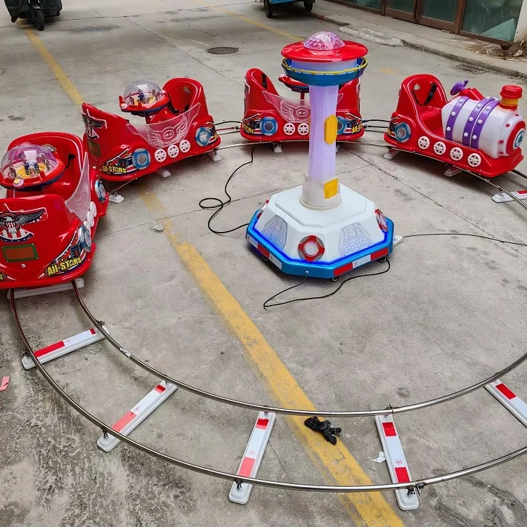 New Style Indoor Outdoor Electric Train Kiddie Ride With Track Indoor Outdoor Kids Amusement Park Equipment Train