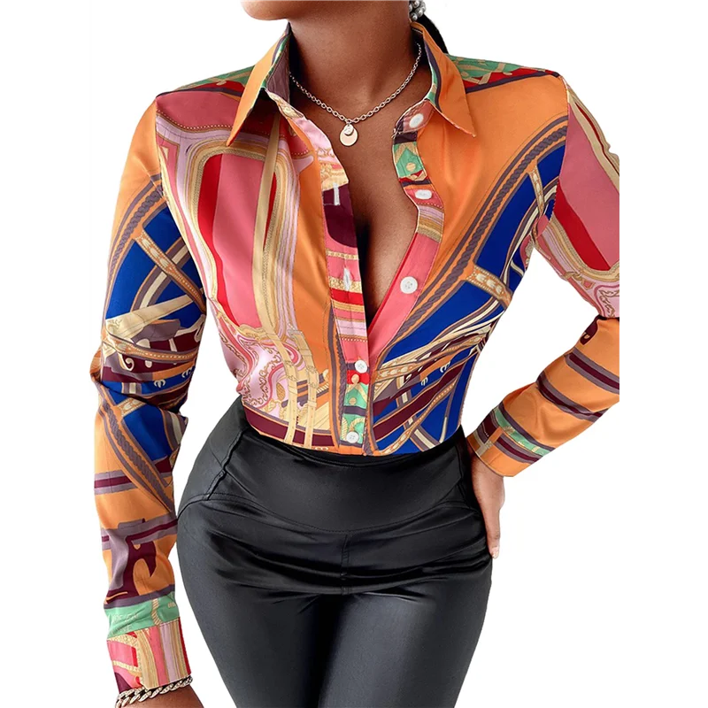 

ASDS-Blouses For Women Button Down Fashion Business Casual Long Sleeve Dressy Shirts Sexy- Tops