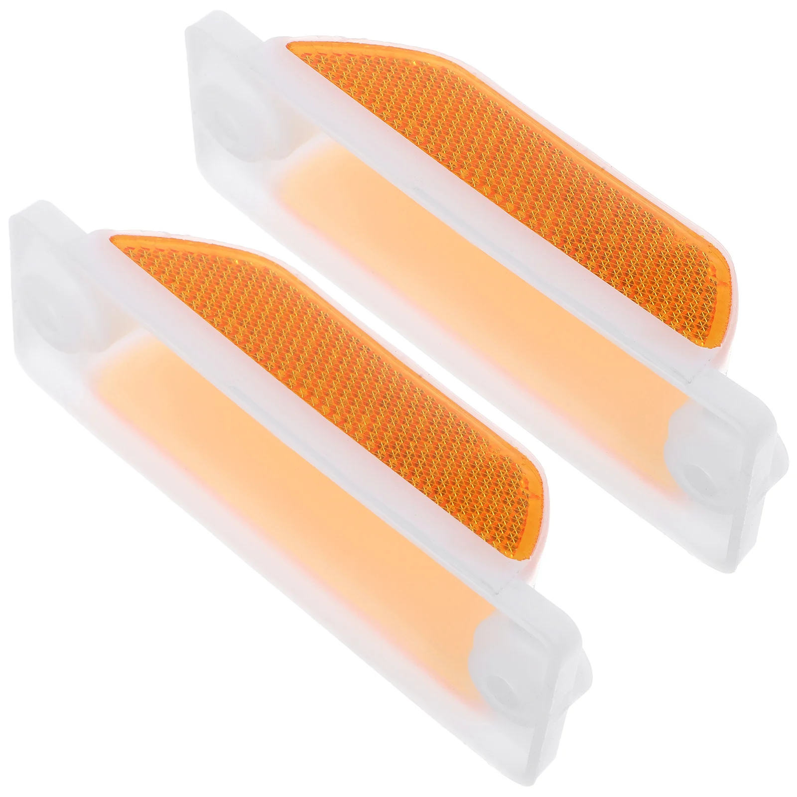 2Pcs Rectangular Reflective Road Markers Delineators Driveway Highway Traffic Safety Warning Signs Reflective Delineators