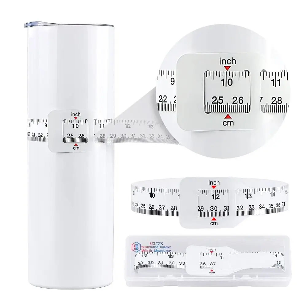 1Pc 60cm/24inch Measure Tape Baby Head Circumference Width Measurer with End Insert Non-Stretchable Reusable Cup Blanks Tumbler