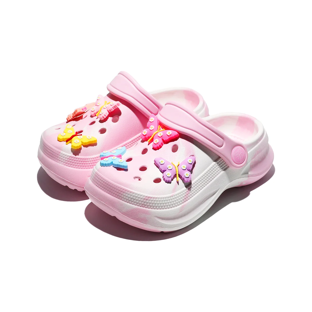 Kids Slip-On Clogs and Mules - Breathable, Waterproof, EVA Garden Shoes with Decorative Chain for Beach and Everyday Wear 168