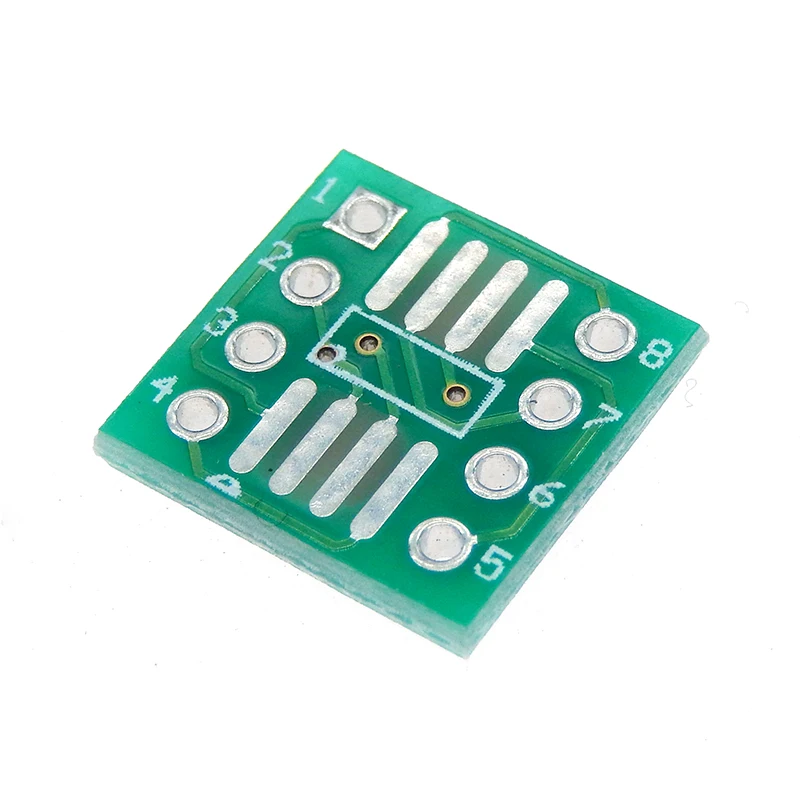 10PCS SOP8 turn DIP8 / SMD to DIP IC adapter Socket SOP8/TSSOP8/SOIC8/SSOP8 Board TO DIP Adapter Converter Plate 0.65mm 1.27mm