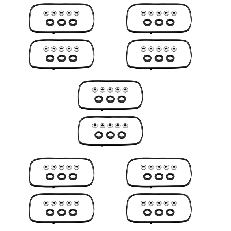 5X Engine Valve Cover Gasket Set 12030-P8A-A00 For Honda Acura -Accord Odyssey Pilot CL TL MDX 3.0L 3.2L 3.5L V6