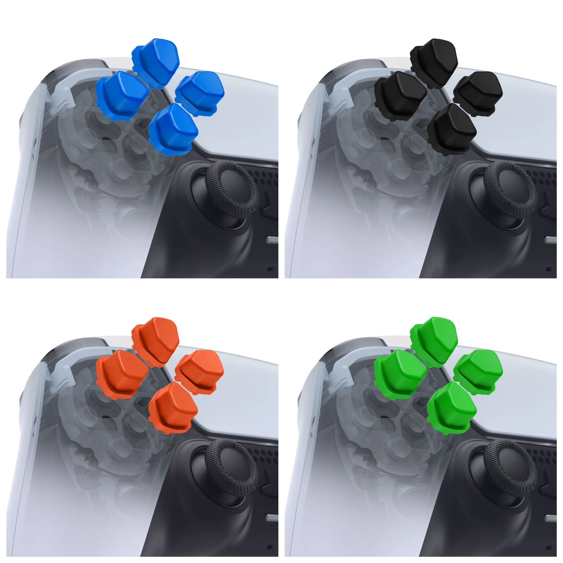 eXtremeRate Pulsanti Dpad ergonomici divisi (pulsanti SDP) compatibili con ps5/ps5 EDGE, compatibili con i controller PS4 di tutti i modelli