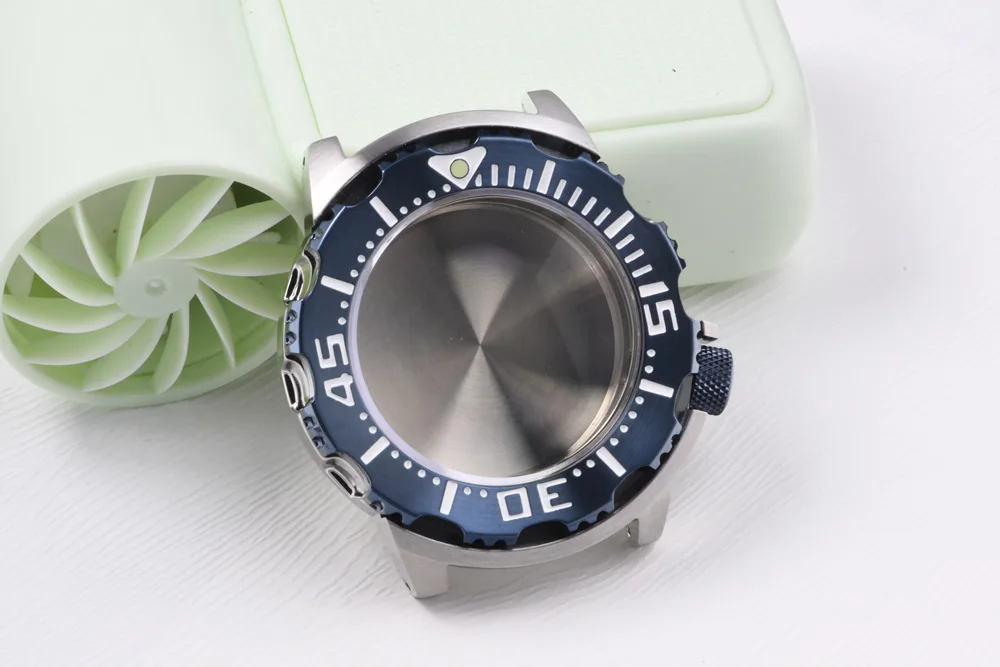 3,8-Uhr-Edelstahl-Uhrengehäuse, passend für Seiko Luminous Saphirglas-Taucheruhr für NH35/NH36 Automatikuhrwerk – Detail 7
