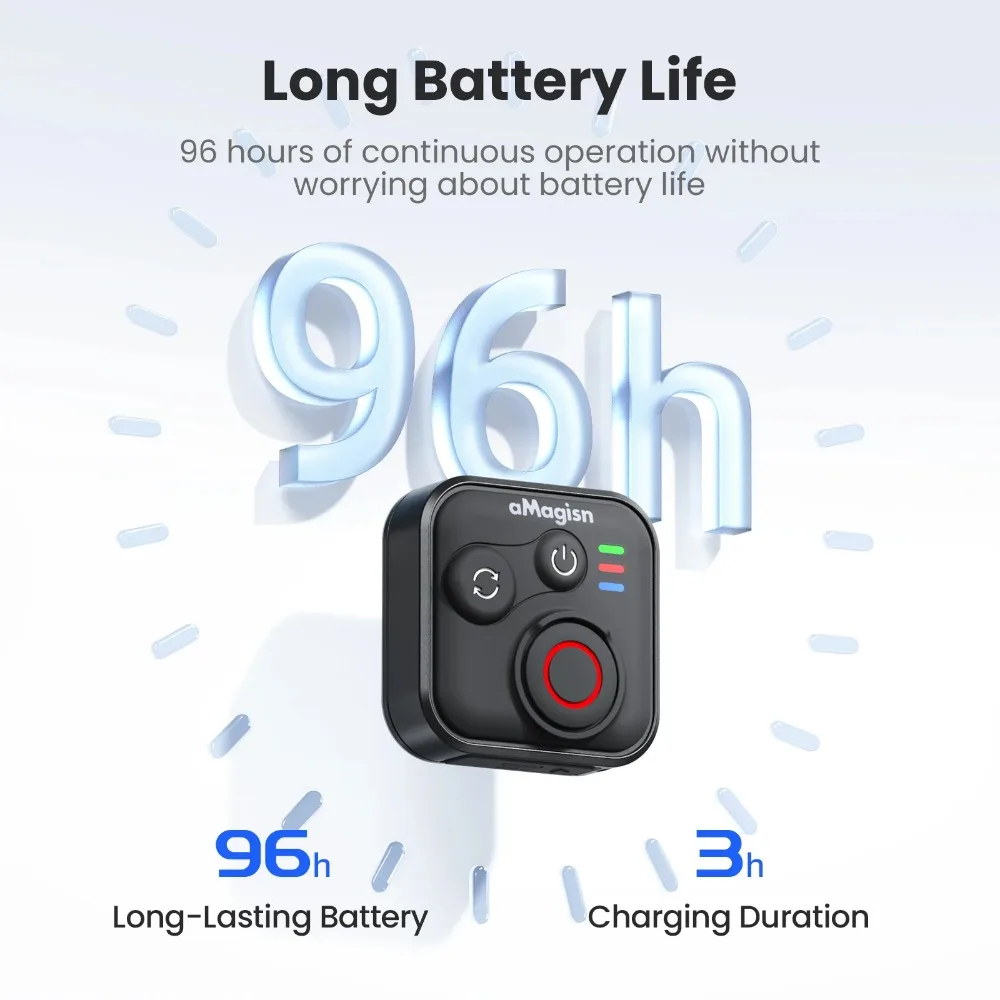 aMagisn 50M Bluetooth Remote Control for Insta360 X5 / X4 Air / Ace Pro 2 Gopro Hero 13 Camera iOS Android Shutter Controller