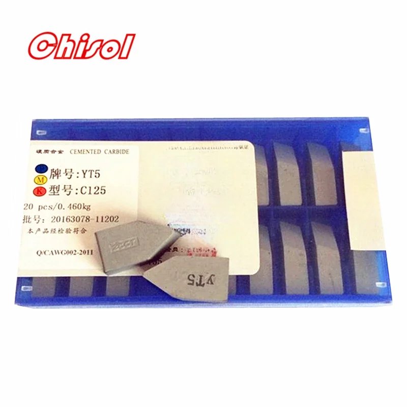 

10pcs 20pcs/box C125 YT5 YW2 YW1 YT15 YT14 YG6 YG8 Carbide Brazed Inserts Welding Tips Blade Cutter