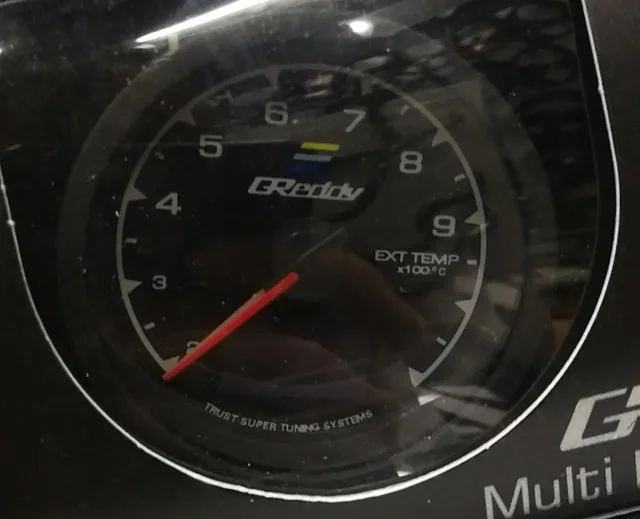 GReddi 7-Farben Turbo-Boost-Anzeige Auto Multi-LCD-Digitalanzeige Rennsport-Messgerät Wassertemperatur Öltemperatur-Anzeige 62mm 2,5 Zoll mit Sensor – Detail 12