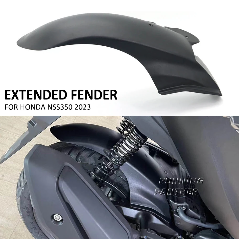 For Honda NSS350 NSS 350 2023 NEW Motorcycle Rear Wheel Extended Fender Splash Protector Rear Tire Extension Hugger Mudguard Kit