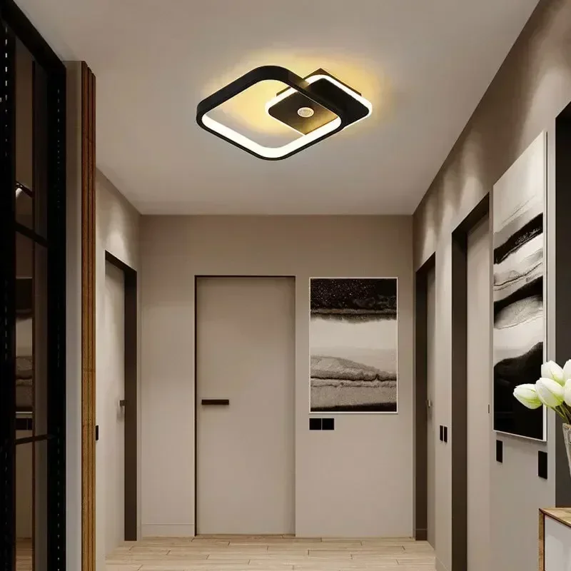 Lámpara de techo LED moderna para sala de estar, dormitorio, pasillo, escaleras, luz de techo, lámpara con Sensor de movimiento, accesorio de