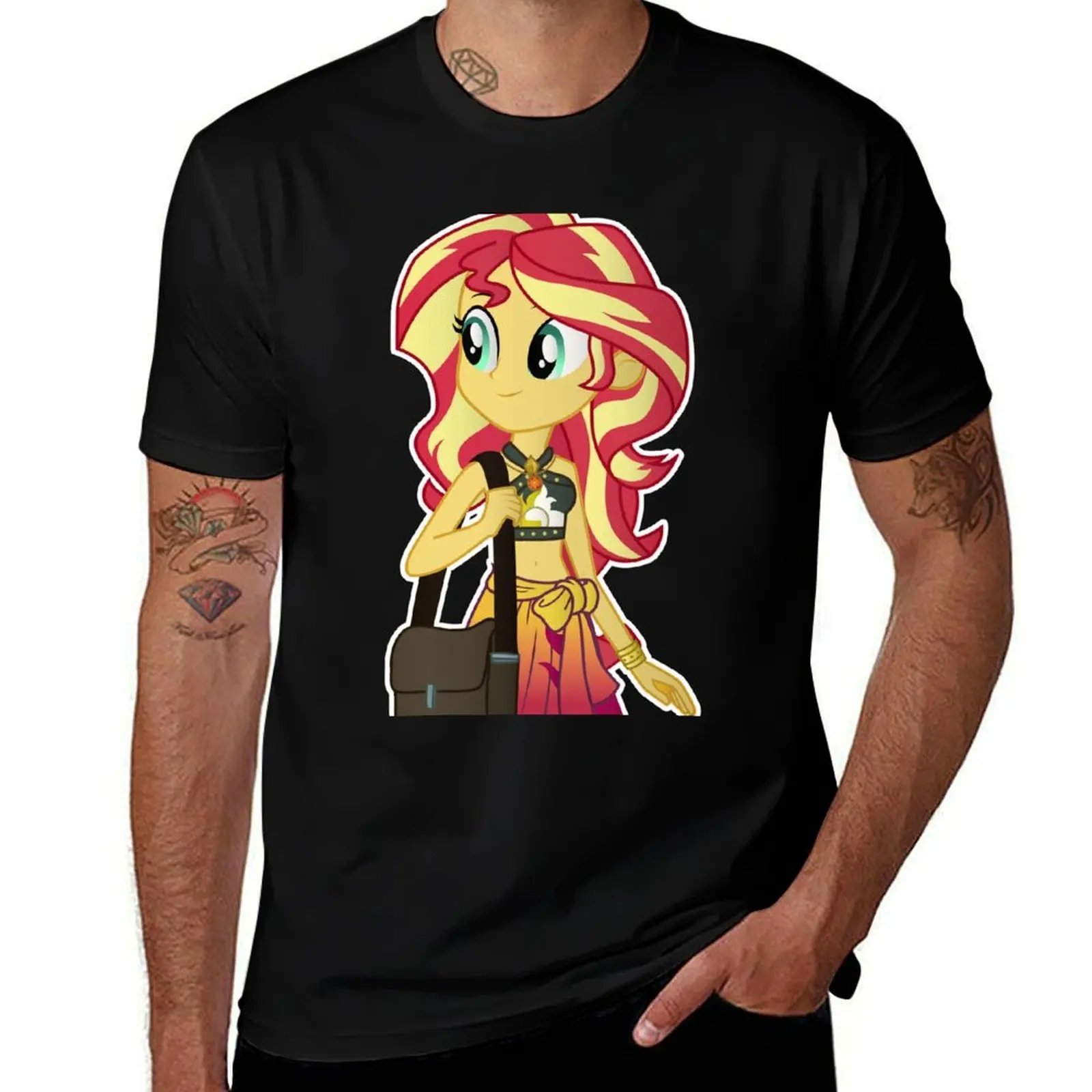 

Sunset Shimmer Beach Sea Equestria Girls T-Shirt designer shirts Personalized t-shirt anime clothes mens plain t shirts