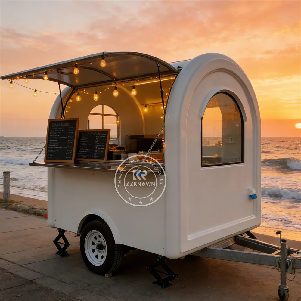 

Commerrical Coffee BBQ Food Trailer Mobile Kitchen Truck Ice Cream Cart Coffee Snack Pizz Food Trailer For Usa