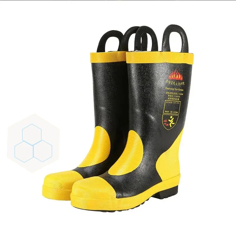 

Steel head rain shoes, water shoes, fire extinguishing and protective boots, fire drill inspection, anti smashing,