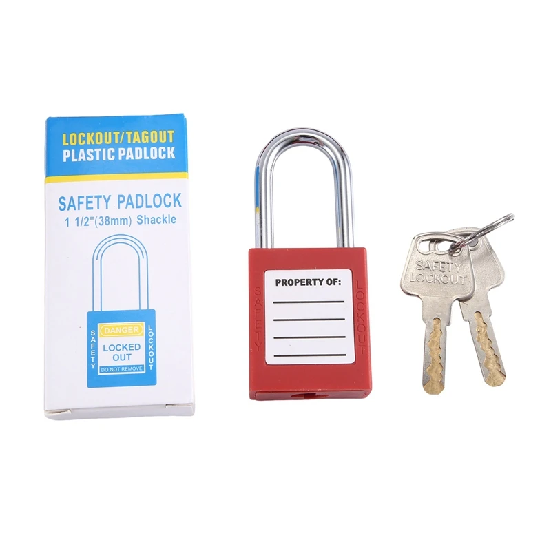 1Set Clamp-On Circuit Breaker Lockout Safety Padlocks, Lockout Tag Circuit Breaker Lockout