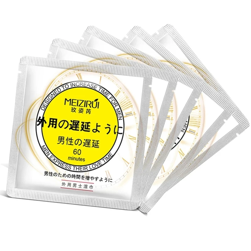 Lingettes à Retardement Chaud pour Homme, 12 Pièces, Produit Original du Japon