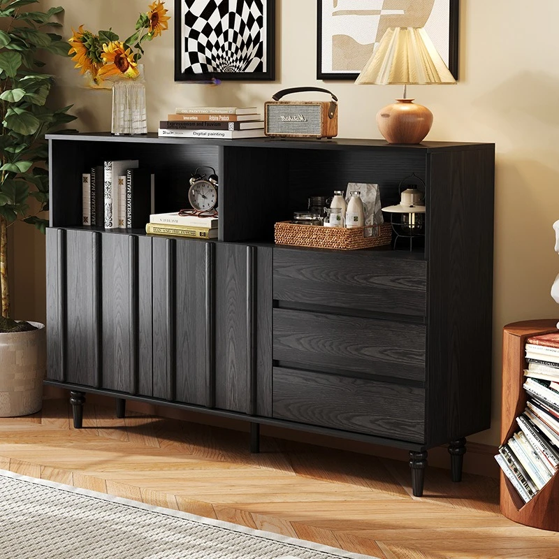 

Purple leaf dining side cabinet retro multi-functional storage cabinet entrance door entrance cabinet integrated wall locker