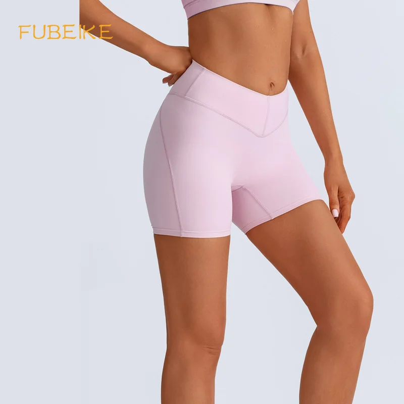 

FUBEIKE Sportswear Woman Gym Sports Yoga Shorts For Women Quick-Dry Hip-Lifting Fitness Women's Cycling Shorts Woman Clothing