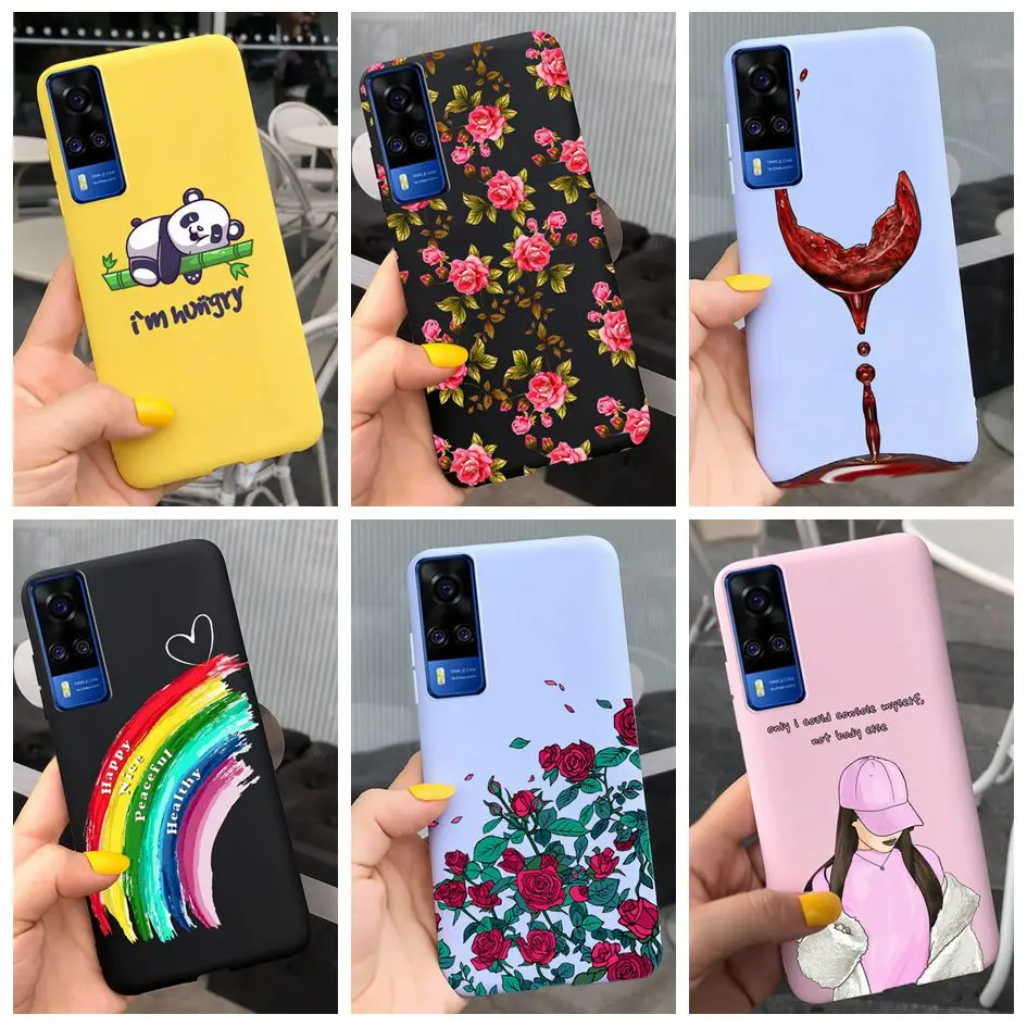 For Vivo Y31 V2036 Case Soft Silicone Cover For Vivo Y51 Y51A Y53s 4G Y33 2022 Shockproof Bumper For VivoY51 VivoY31 Y 31 Fundas