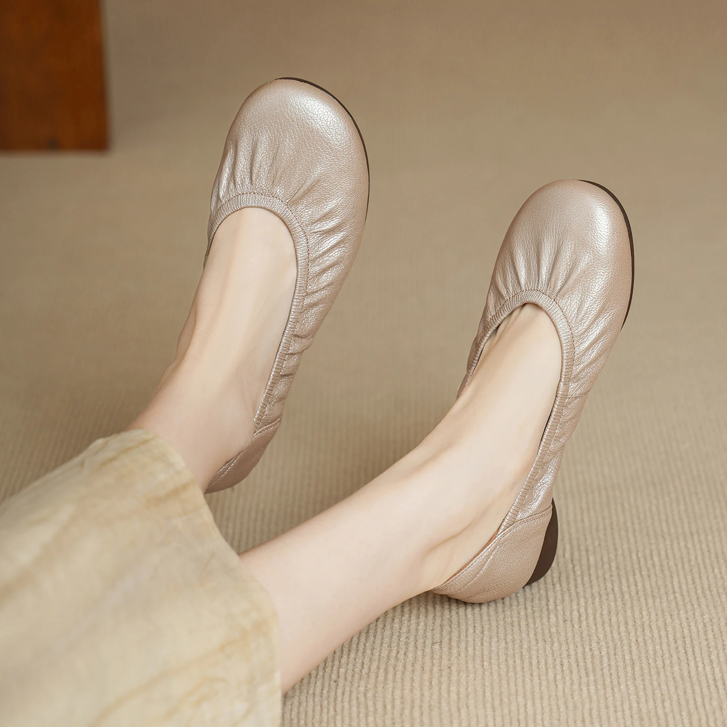 Sepatu Wanita Kulit Domba Asli - Shoes For Women Flats ulasan dan harga