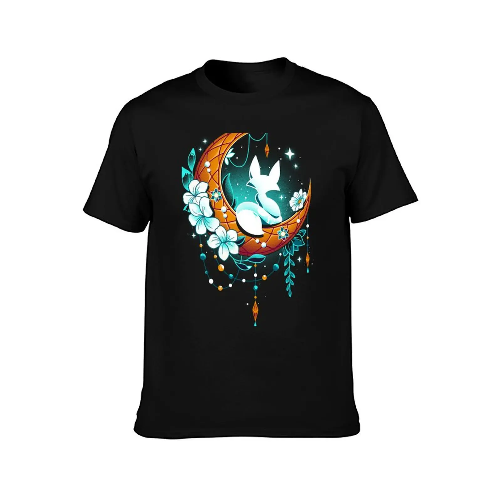 Moonlight Fox - Lunar Polar Fox T-Shirt rapper graphic tees Louboutins oversized t shirt men